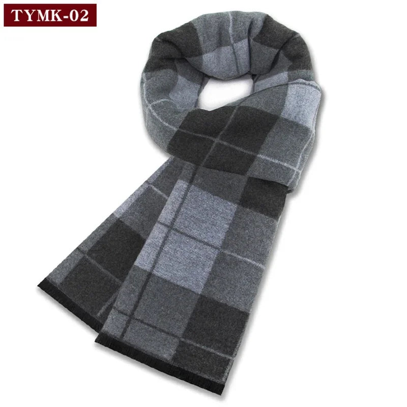 British Style Tartan Plaid Wool Scarf