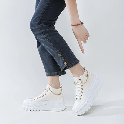 Women's Lace-Up Canvas Shoes