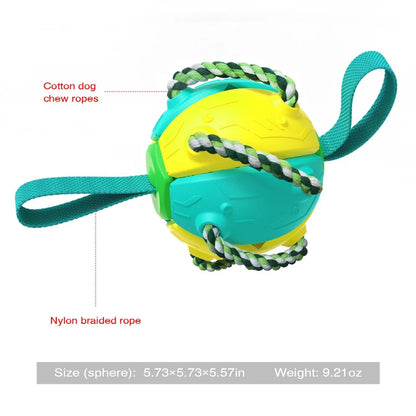 Dog Toys Agility Ball with Chew Ropes - Pet Dogs Toys