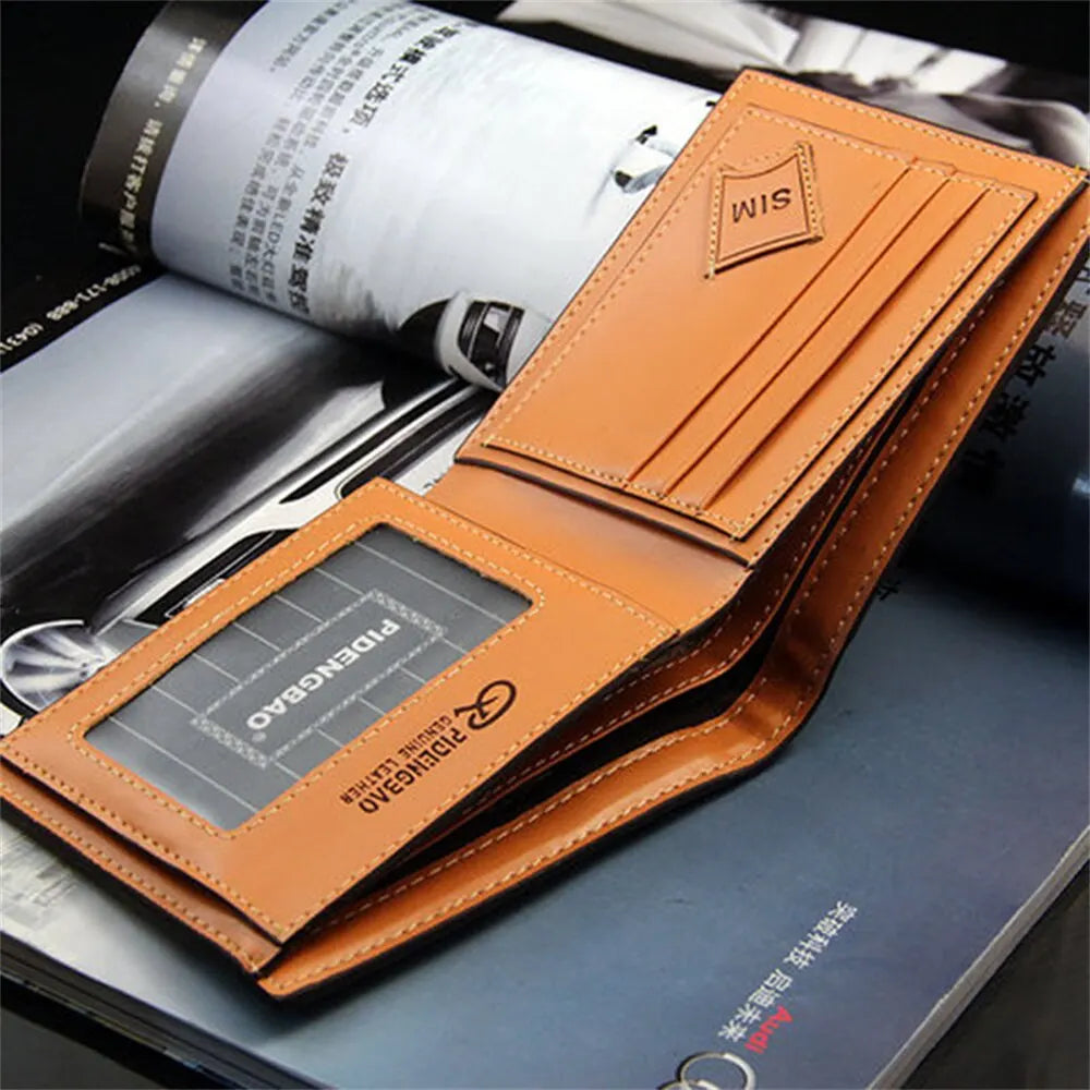 High-Quality Men's PU Leather Wallet with Card Holders