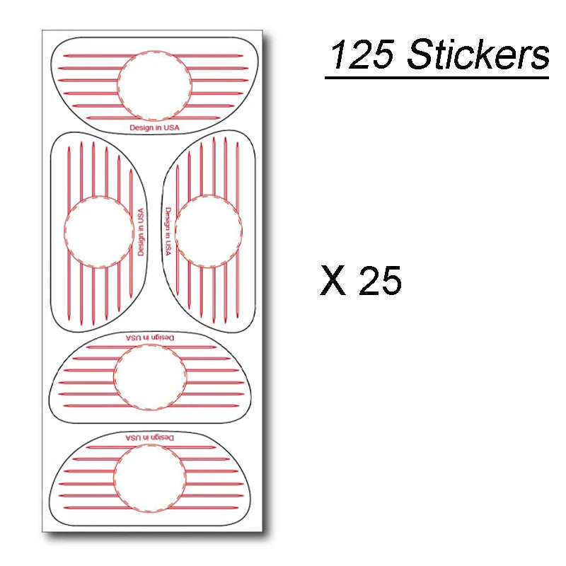 Golf Club Impact Target Stickers for Training