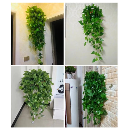 Artificial Hanging Plant Fake Ivy Leaves Vine Porch Garden Pot Indoor Outdoor Decor