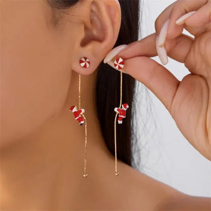 Boucles d'oreilles flocon de neige Bijoux de Noël Nouvel An