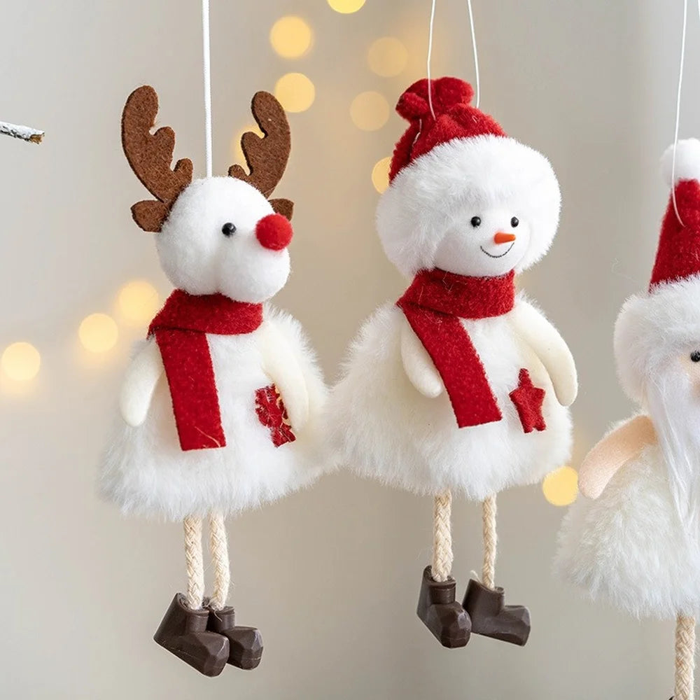 Pendentif de sapin de Noël en forme de poupée ange