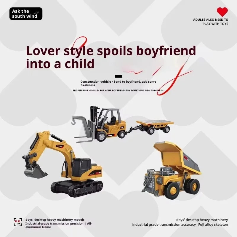 Light and Sound Remote Control Excavator Toy
