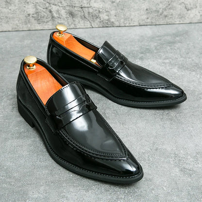 Mocassins à pampilles en cuir pour hommes