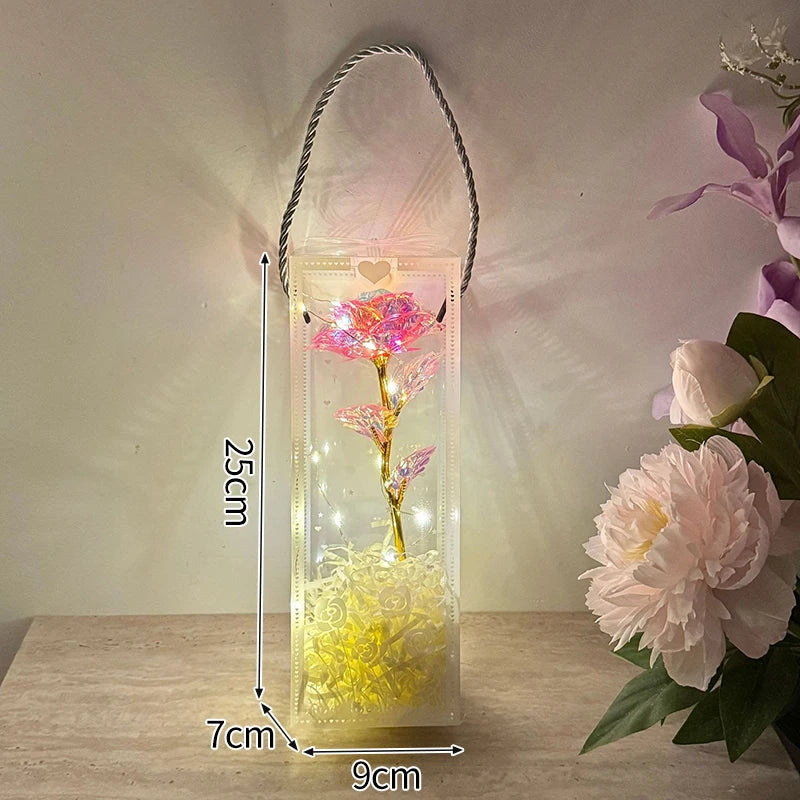 Eternal Gold Foil Rose - Creative LED Night Light Flower Valentine Gift