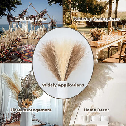 20Pcs Faux Pampas Grass Bouquet