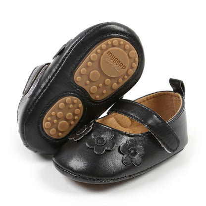 Flache Baby-Prinzessin-Schuhe mit Schleife