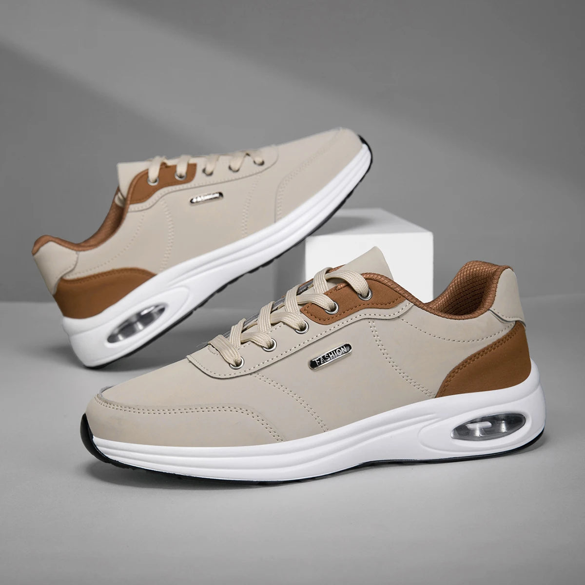 Wasserdichte und atmungsaktive Herren-Lederschuhe für Frühling und Herbst 