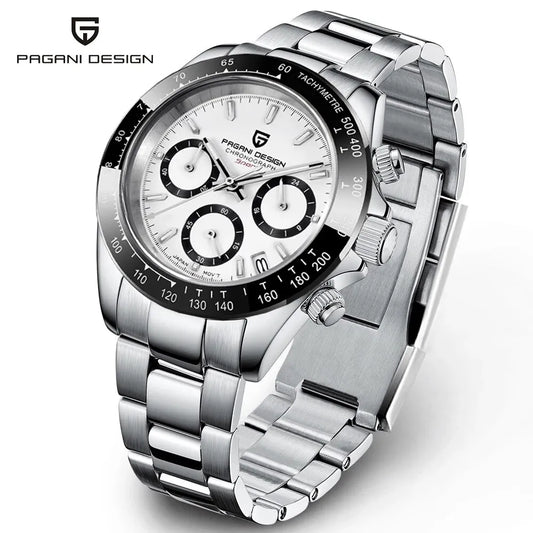 Montres d'affaires pour hommes en acier inoxydable