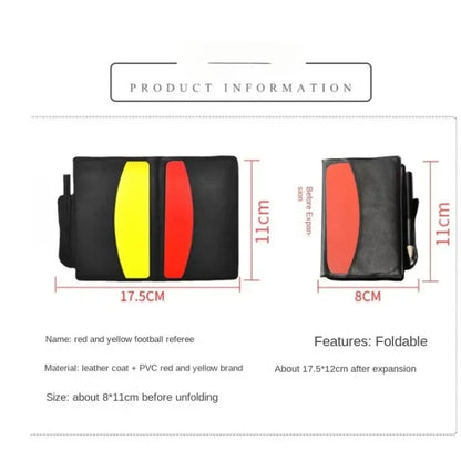 Fußball-Schiedsrichterkartenset, Spielberichtsheft