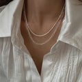 2pcs Silver Necklace
