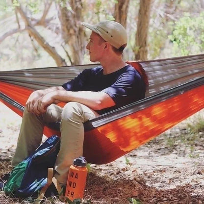 Hamac de camping simple portable avec couleur assortie