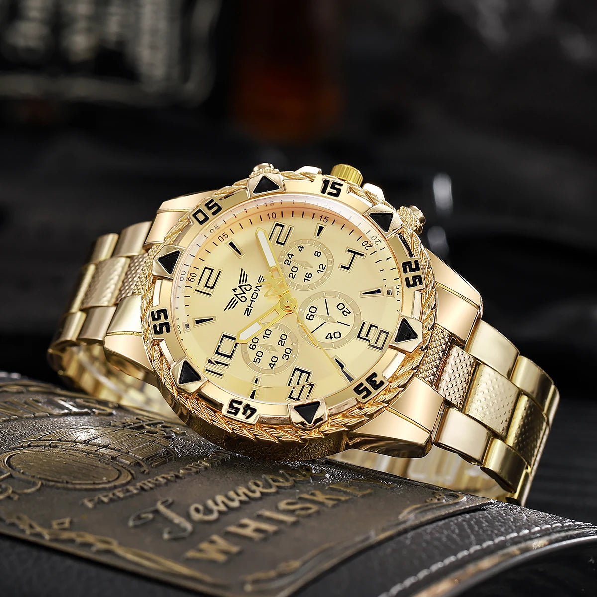 Rock Style Men's Big Dial Quartz Watches