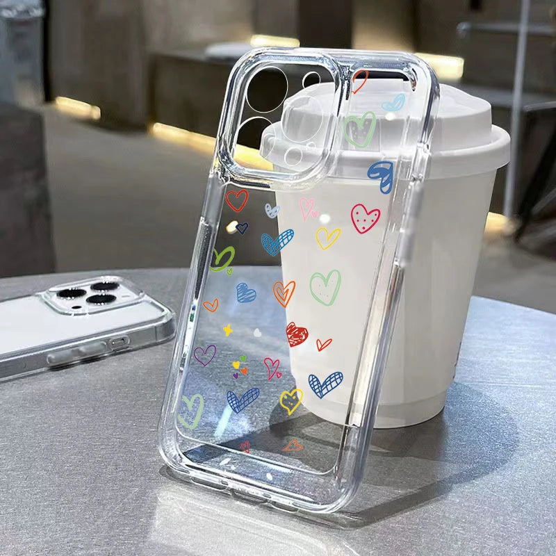 Floral Silicone Clear Case for Xiaomi Redmi Note and C Series