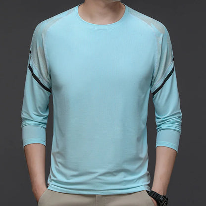 Schnelltrocknendes, feuchtigkeitsableitendes Laufshirt für Herren – Atmungsaktives, leichtes Sport-T-Shirt