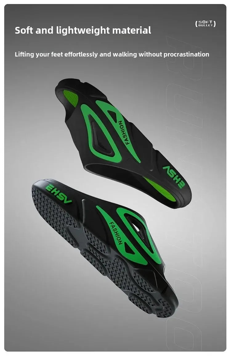 Lässige Slipper mit dicker Sohle für den Innen- und Außenbereich