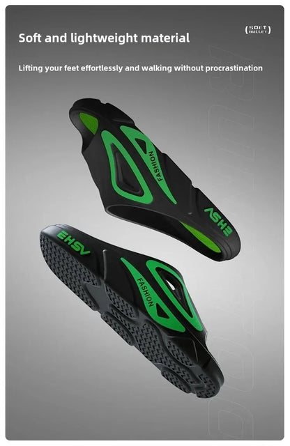 Lässige Slipper mit dicker Sohle für den Innen- und Außenbereich