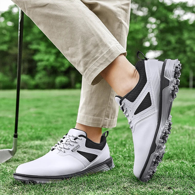 Waterproof Men’s Golf Shoes – Anti-Slip Spiked & Spikeless Golf Sport Shoes