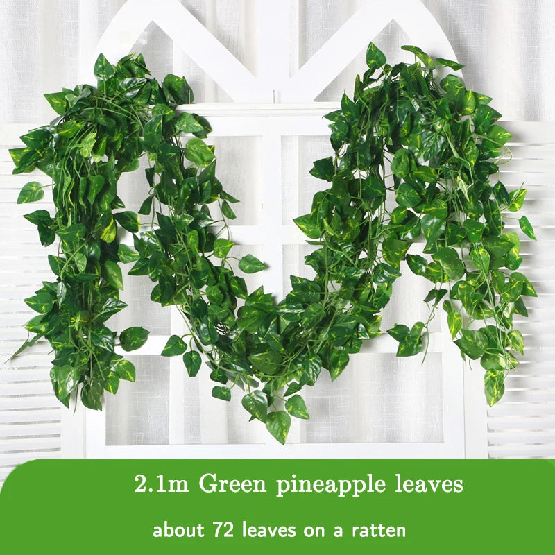 Garland Wall Ivy Fake Leaves - Artificial Hanging Vines