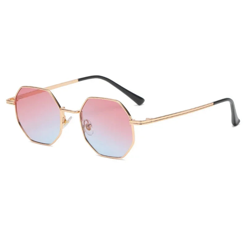 Polygon Metal Square Sunglasses