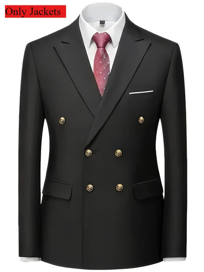 Men Classical Korean Style 2 Pcs Suit Set