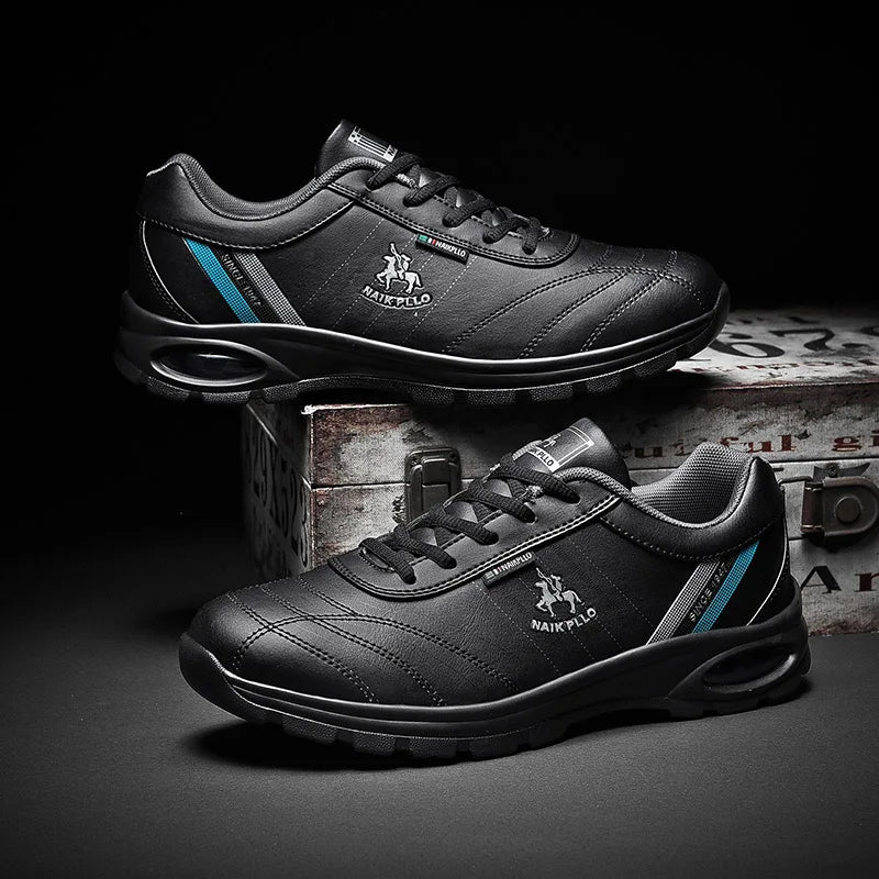 Men Leather Casual Shoes – Comfortable Sports Walking Sneaker