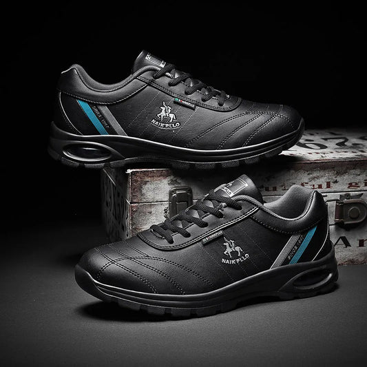Men Leather Casual Shoes – Comfortable Sports Walking Sneaker