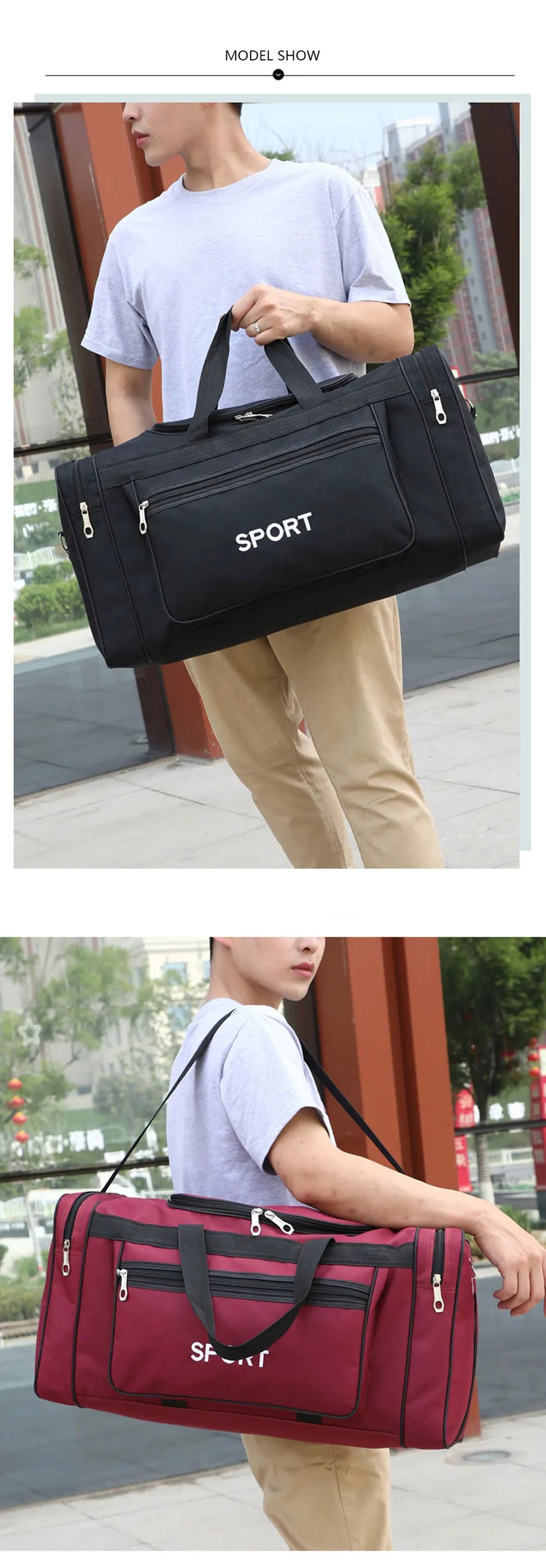 Big Capacity Sports Fitness Bag For Men