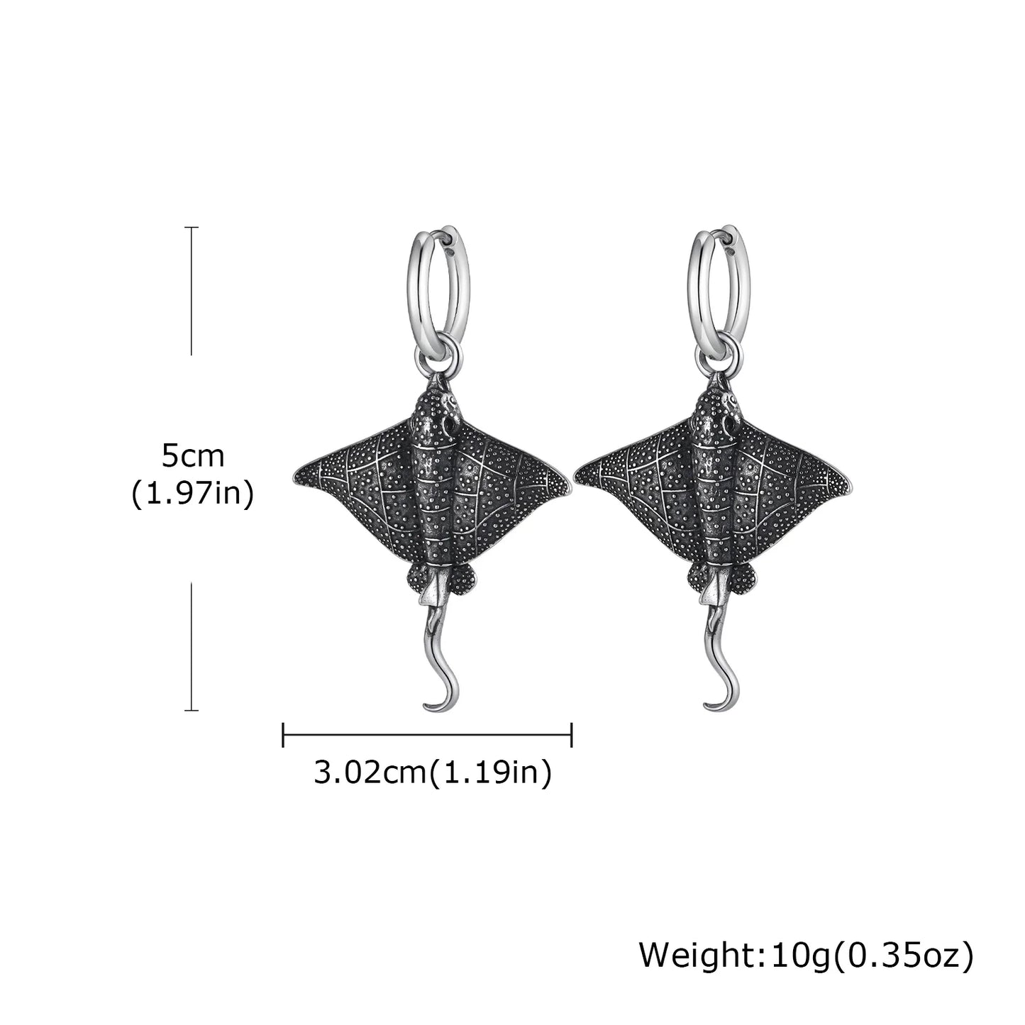 Herren-Ohrstecker-Set aus Edelstahl