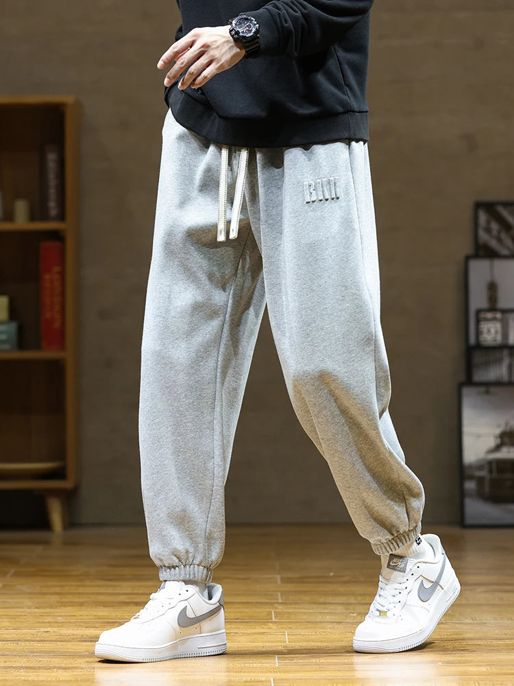 Lässige, lockere Streetwear-Hose aus Baumwolle für Herren