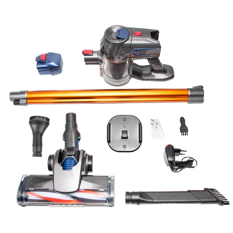 Puissant aspirateur à main sans fil avec deux moteurs