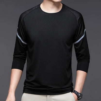 Schnelltrocknendes, feuchtigkeitsableitendes Laufshirt für Herren – Atmungsaktives, leichtes Sport-T-Shirt