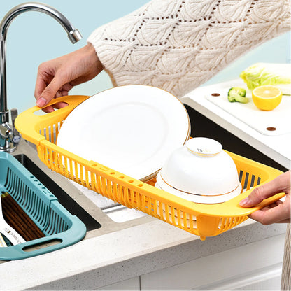 Adjustable Vegetable Drain Basket - Sink Rack