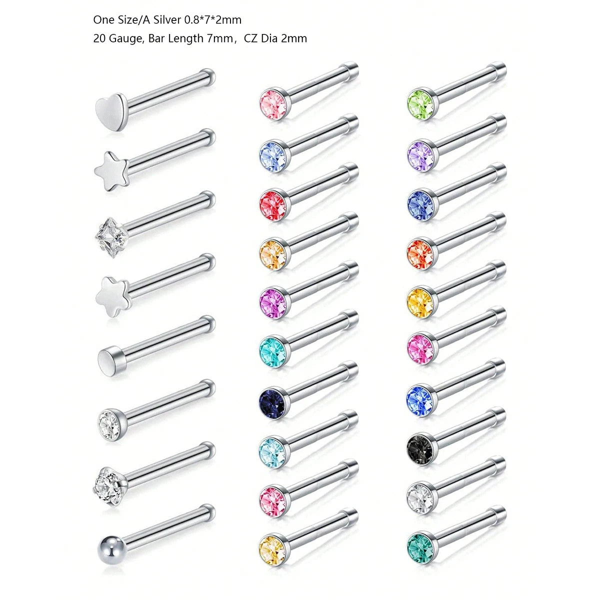 Stainless Steel Small Nose Rings