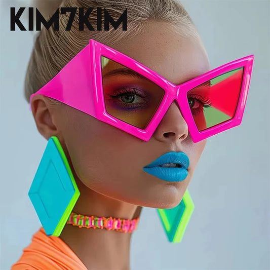 Women's Big Frame Oversized Cat Eye Sunglasses
