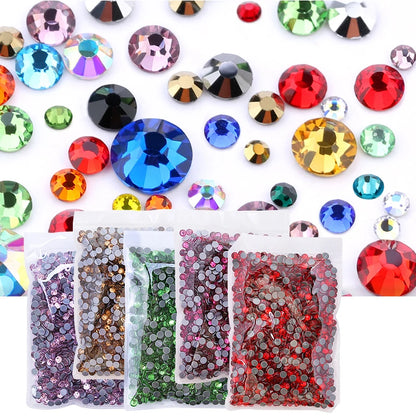Strass pailletés à dos plat pour nail art, accessoires de décoration pour robe