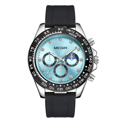 Herren-Quarzuhr aus Edelstahl – Wasserdichte Outdoor-Sportarmbanduhr mit Leuchtzifferblatt