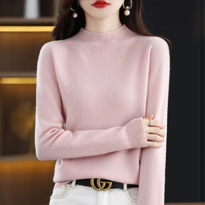 100% Pure Wool Half-Neck Pullover