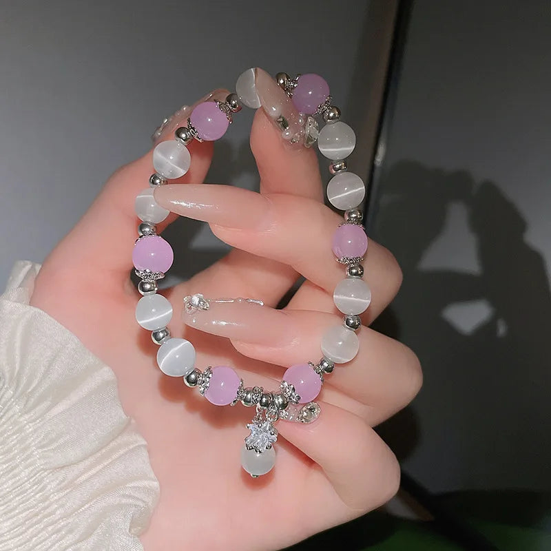 Armband aus Naturkristallsteinen für Damen – Reiki-Heilenergie-Perlenarmband