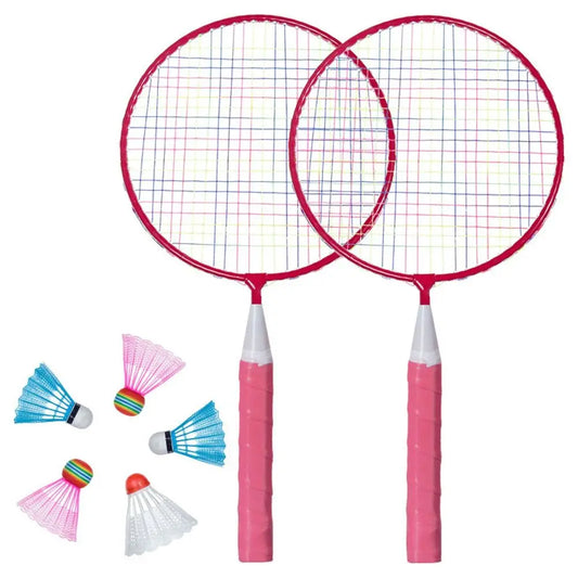 Children Badminton Rackets - Lightweight Sturdy Double Racquet