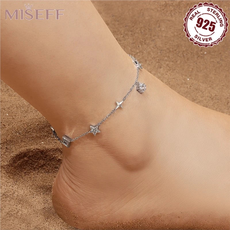 Bohemian Simulated Pearl Gold Anklet Bracelet for Women