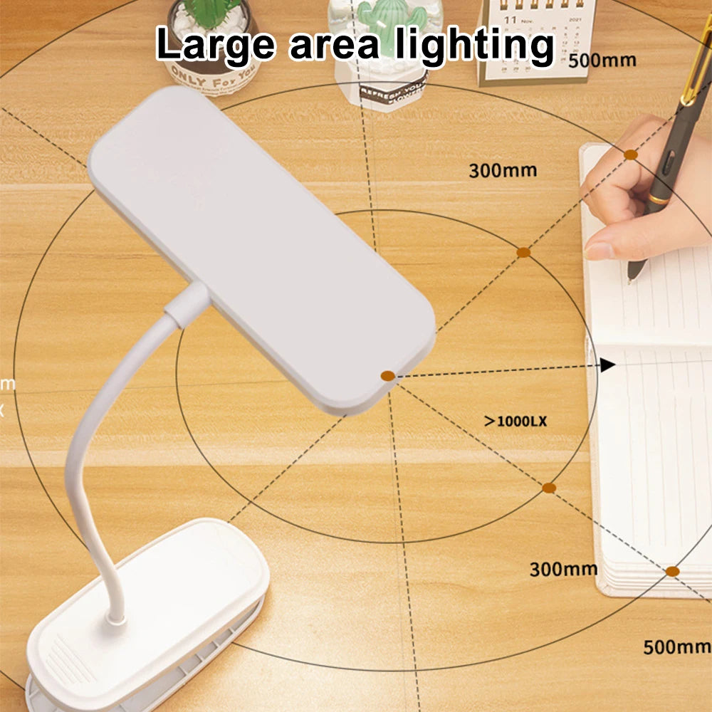 Ansteckbare, wiederaufladbare Schreibtischlampe für Arbeitszimmer und Schlafzimmer