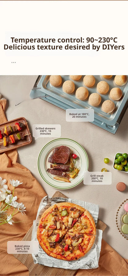 Multifunktions-Backofen mit großer Kapazität, automatischer Mini-Elektro-Pizzaofen