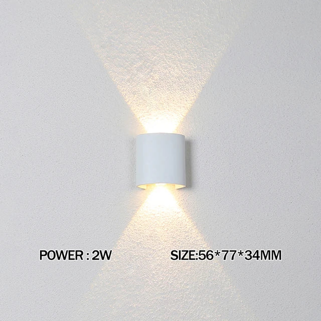 Wasserdichte LED-Wandleuchte für den Außenbereich