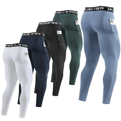 Leggings serrés de course pour hommes