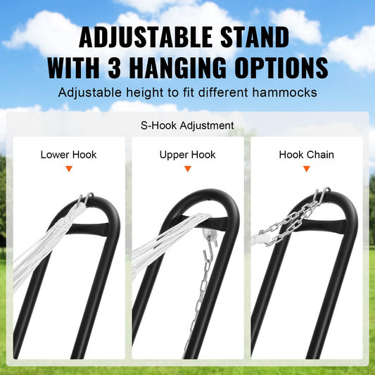 Double Hammock with 450lb Capacity & Steel Stand