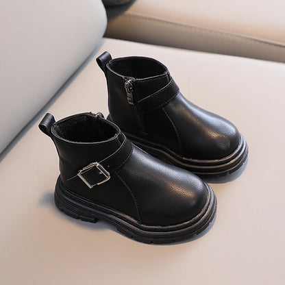 Flauschige Winterschuhe mit Plateau – Kinder-Schneestiefel 