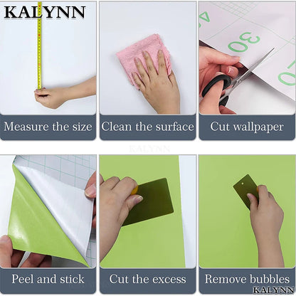 Decorative Wall Paper Furniture Renovation Stickers Kitchen Cabinet Waterproof Wallpaper.